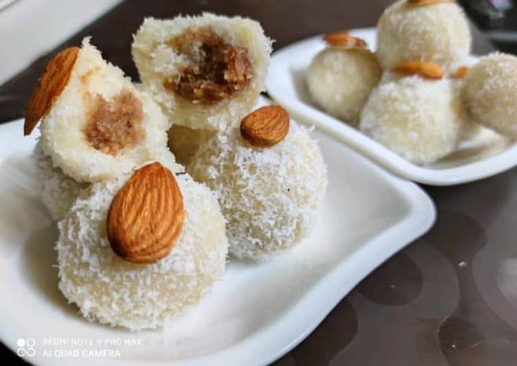 Recipe of Speedy Chocolate truffle Coconut ladoos