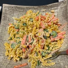 A picture of Japanese Macaroni Salad.