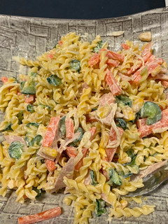 A picture of Japanese Macaroni Salad.