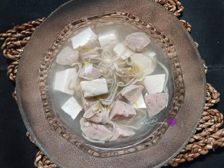 Anti Ribet, Memasak 533. Sop Tahu Bakso Tauge Kuah Bening Praktis