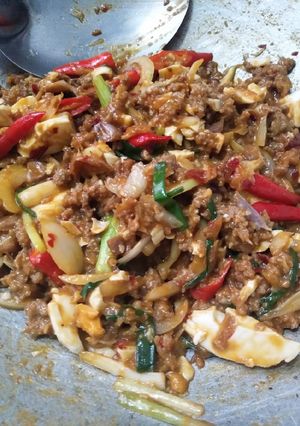 รูปของ เนื้อสับผัดไข่เค็ม