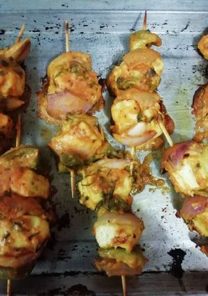 पनीर टिक्का(paneer tikka recipe in hindi) रेसिपी मुख्य फोटो