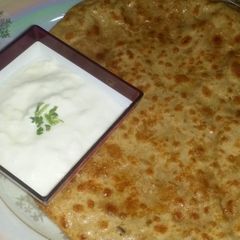 A picture of Daal mash paratha.