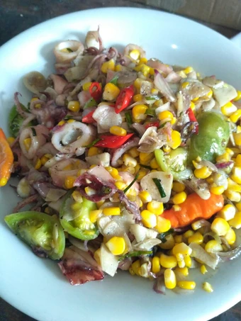 Cara Simple Membikin Resep  Oseng cumi asin pedas manis yang Lezat, Menggugah Selera