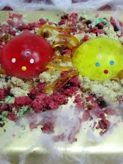 Una foto de Arañas de gelatina para halloween