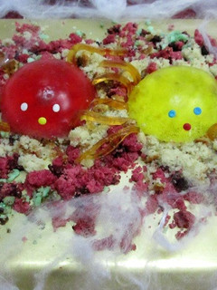Una foto de Arañas de gelatina para halloween