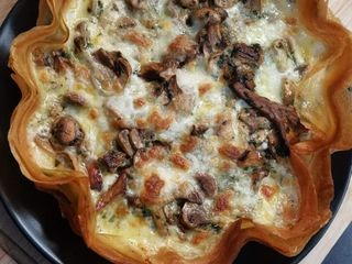 Tarte aux champignons