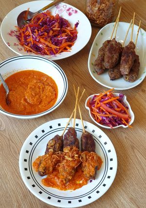 Foto resep Sate daging sapi giling