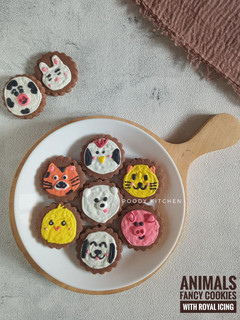 Foto resep Animals Fancy Cookies with Royal Icing