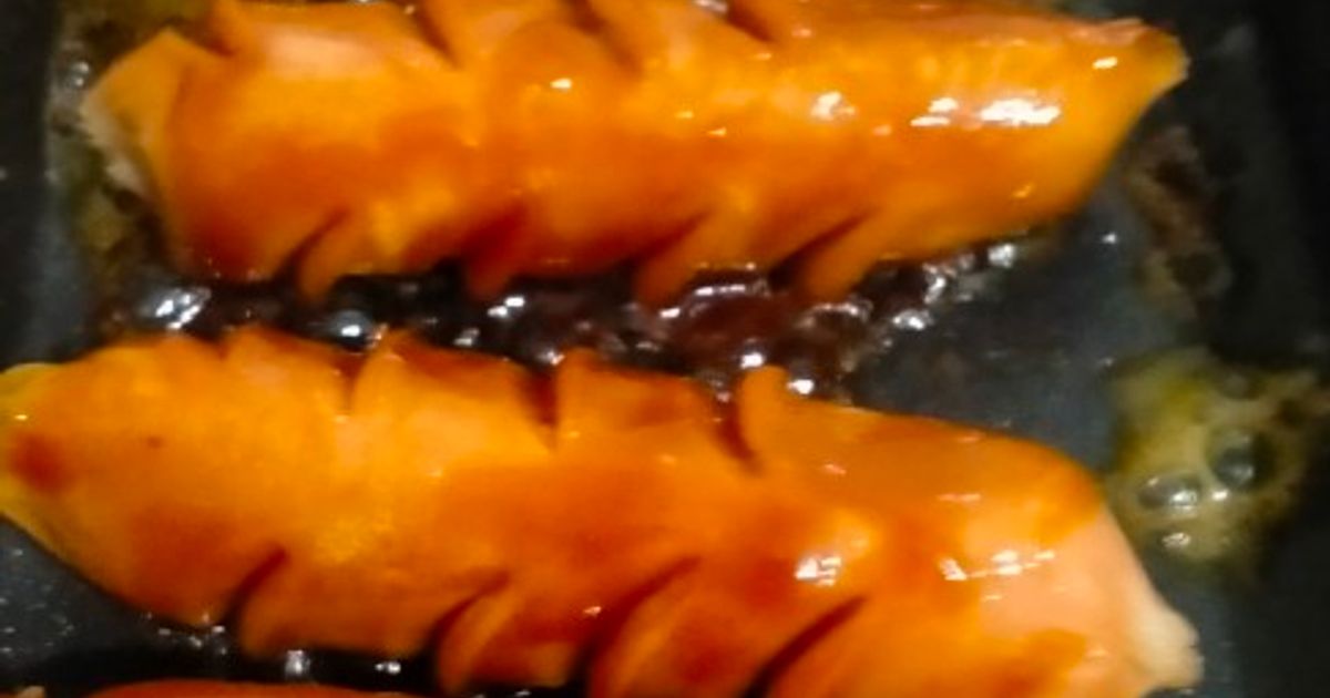 Sosis bakar bekal untuk sekolah
