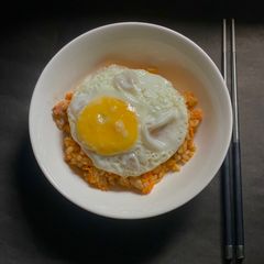 A picture of Chicken Fried rice with Leftover Rice - Japanese style.