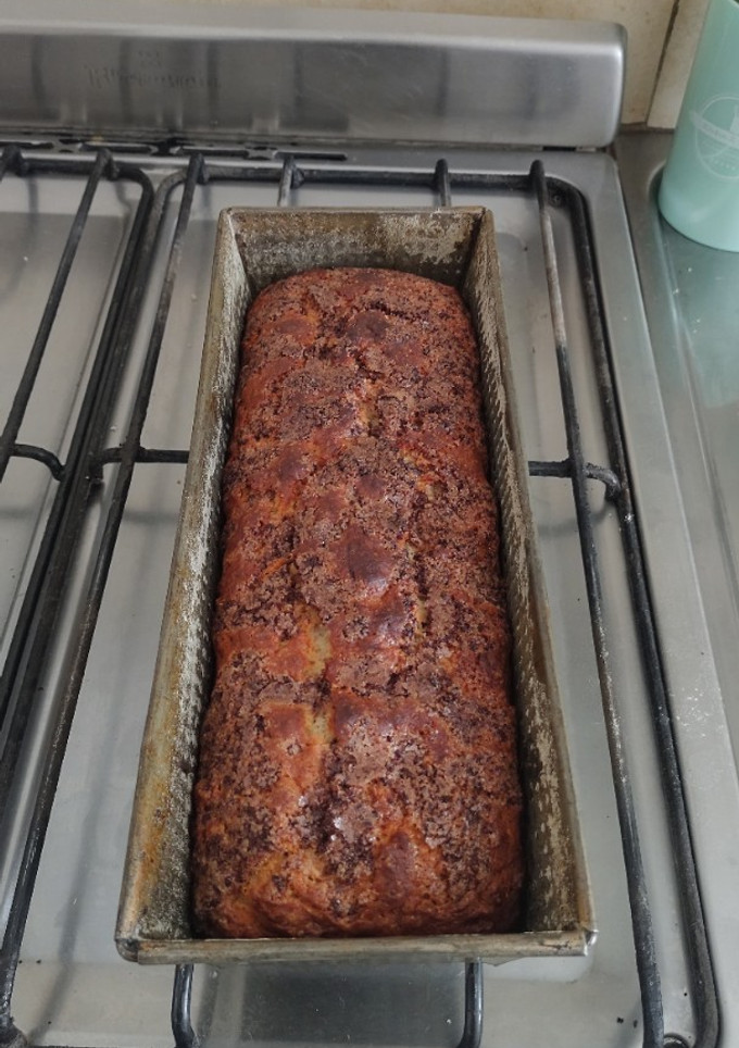Una foto de Budín de banana 🍌sin huevo