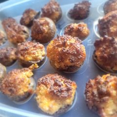 A picture of Sausage & Cheese Stuffed Mushrooms.