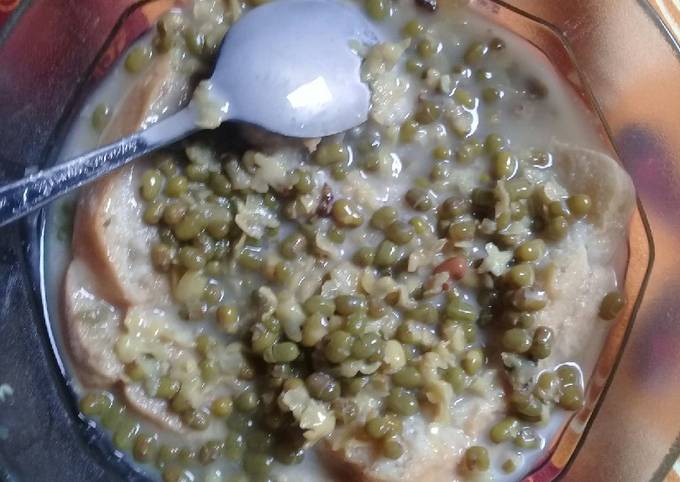 Kacang hijau roti tawar susu simple no ribet