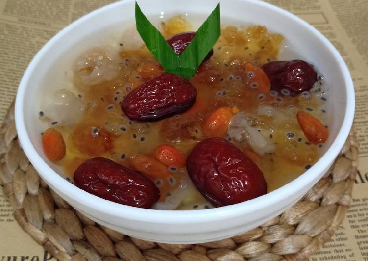 Bahan Peach Gum Dessert | Cara Masak Peach Gum Dessert Yang Bikin Ngiler