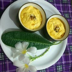 A picture of Mango shrikhand.