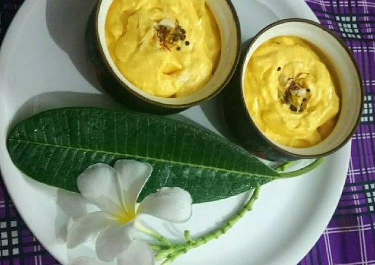 Simple Way to Prepare Super Quick Homemade Mango shrikhand
