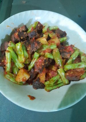 Foto resep Sambel kentang, ati dan buncis