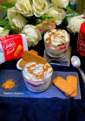 A picture of No-bake Lotus Biscoff Cream Jar.
