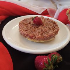 A picture of Strawberry milk cake.