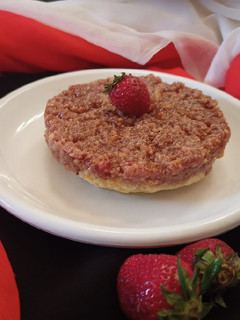 A picture of Strawberry milk cake.