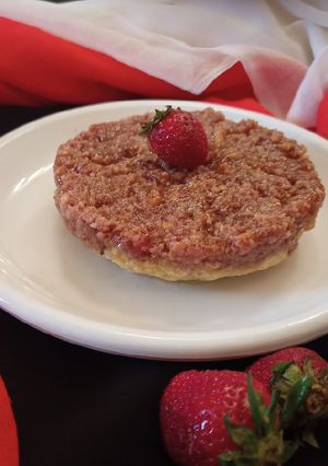 A picture of Strawberry milk cake.