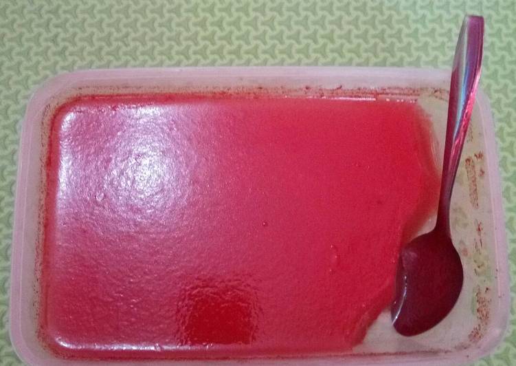 Bagaimana Membuat Puding semangka sederhana bingitz, Bisa Manjain Lidah