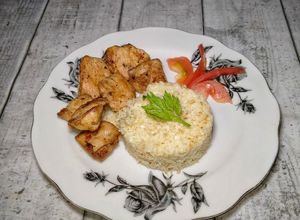 Gambar Honey Mustard Chicken with Cauliflower Rice(Lunch Sihat)
