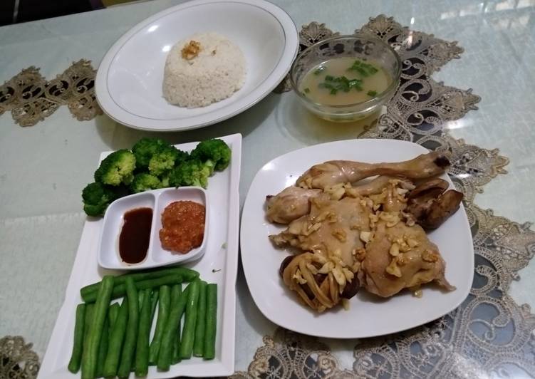 Cara Gampang Menyiapkan Nasi Ayam Hainan #pr_cincaylaah, Lezat