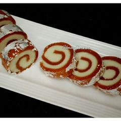 A picture of Mango swiss rolls.