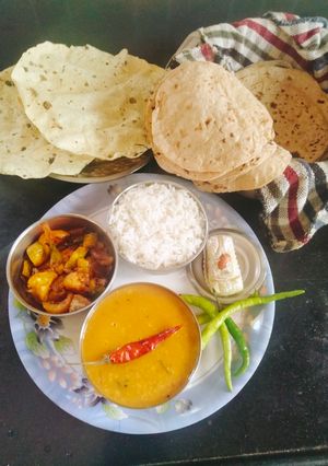 A picture of Bihari Chana daal tadka (Authentic dal fry with tadka)😋.