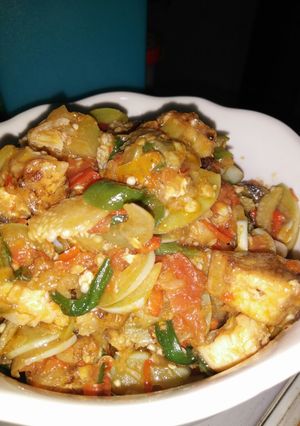 Foto resep Sambal Terong Mix ikan Pari Khas Sasak