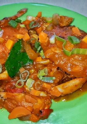 Foto resep Kepiting saus padang
