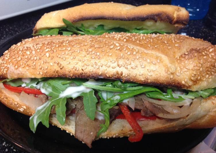 Recipe of Award-winning Horsey Steak Sandwich