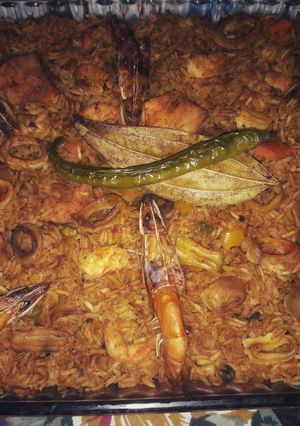 صورة لوصفة 🦐 بايلا الاسبانية بفواكه البحر 🦐