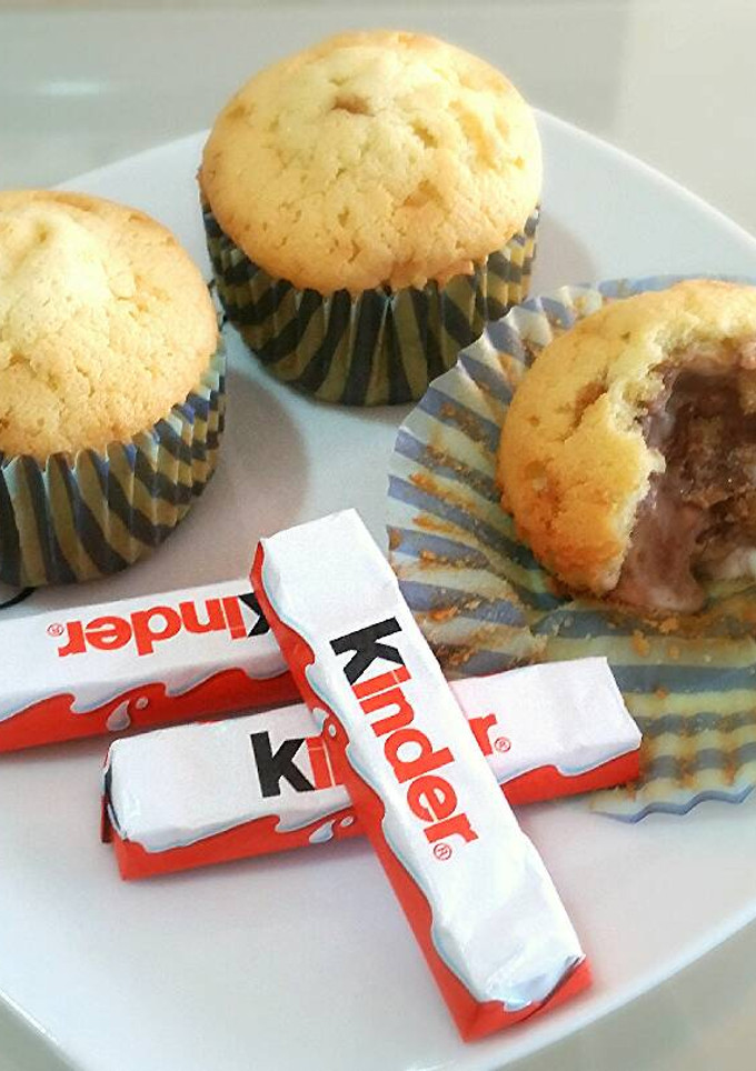 Una foto de Muffins de chocolate kinder