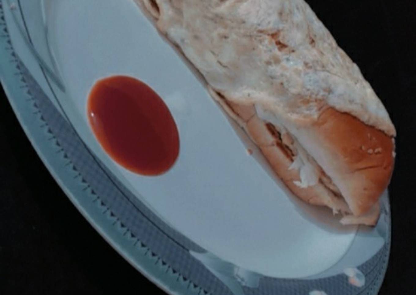 Chicken shami cutlet burger