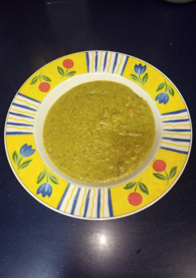 Una foto de Crema de brócoli