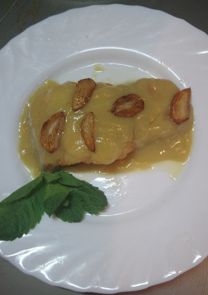 Una foto de Bacalao al pil pil