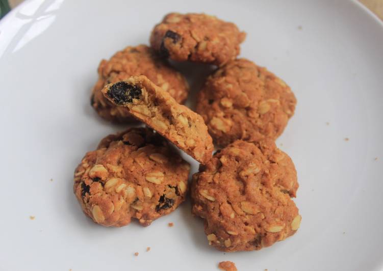 Resep Oatmeal Raisin Cookies (gluten free, dairy free) yang Lezat Sekali