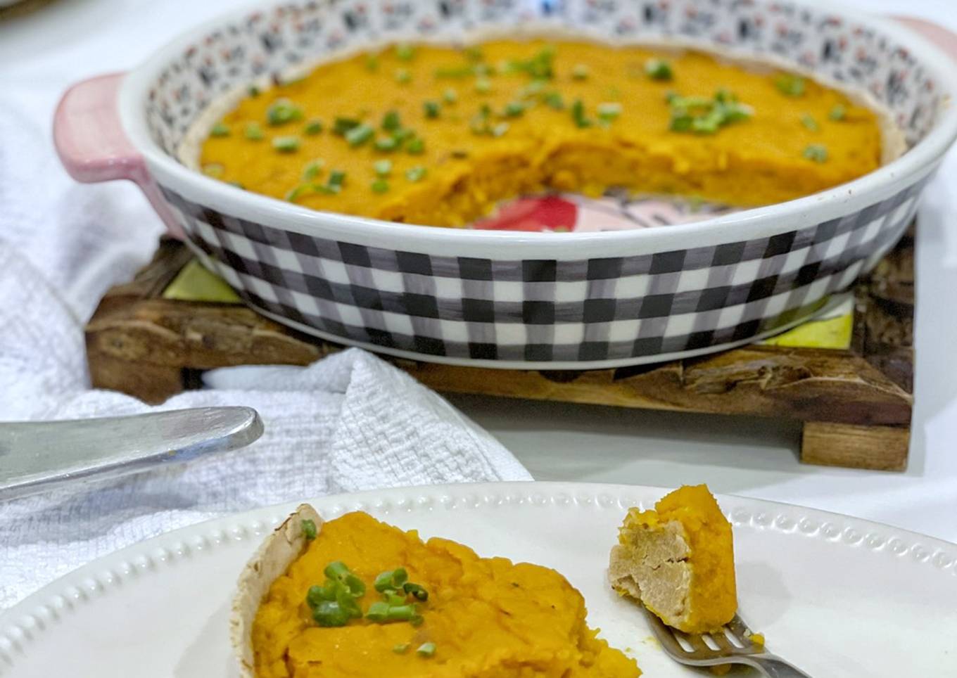 Tarta de avena y calabaza