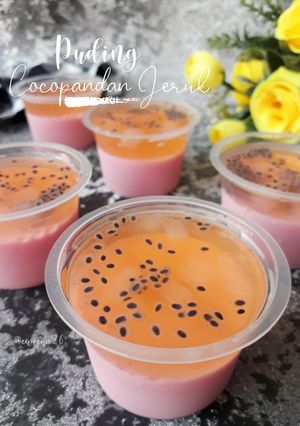Foto resep Puding cocopandan jeruk