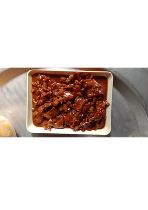 Hình của món Thịt heo kho tiêu, nhanh gọn, dễ làm.