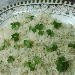 Chicken flavored simple rice A picture of Chicken flavored simple rice.