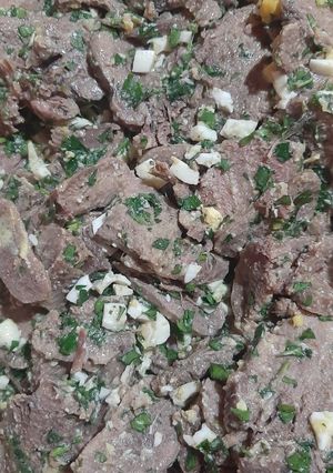 Una foto de Lengua a la vinagreta