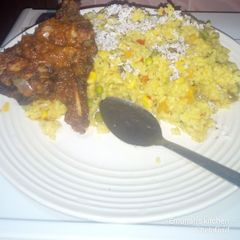 A picture of Coconut fried rice.