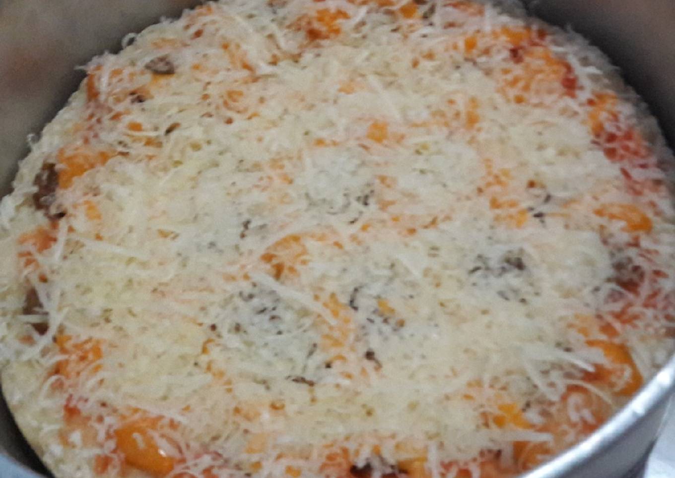 ** Pizza magicomb empuk rasa rendang**##*