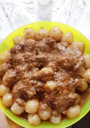 Foto resep Cilok keju bumbu kacang