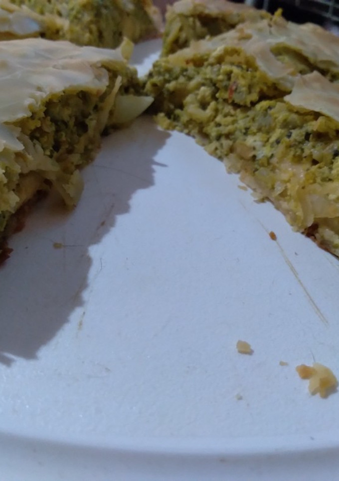 Una foto de Pascualina de brócoli ricotta y queso
