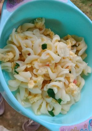 Foto resep Makaroni telur keju Mpasi 9+